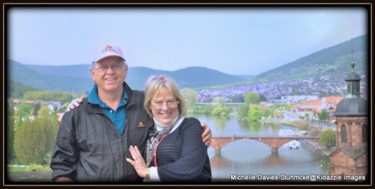 D.B. and I with the view of Miltenberg, Germany in the background