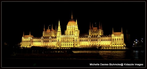 Colour Version of Parliament House, Hungary.