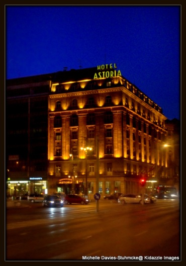 Hotel Astoria in Budapest, Hungary.