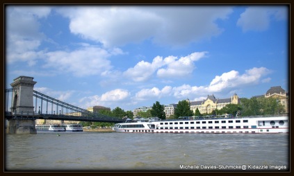 Another Viking River Cruise Boat in Budapest, Hungary.